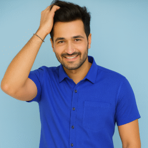 half hands cotton shirt