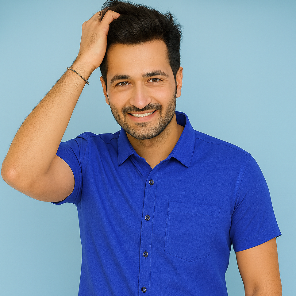 half hands cotton shirt