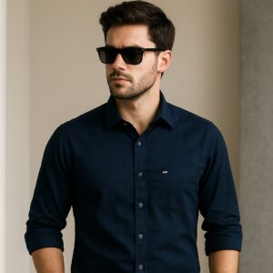 men’s full sleeve checked cotton shirt