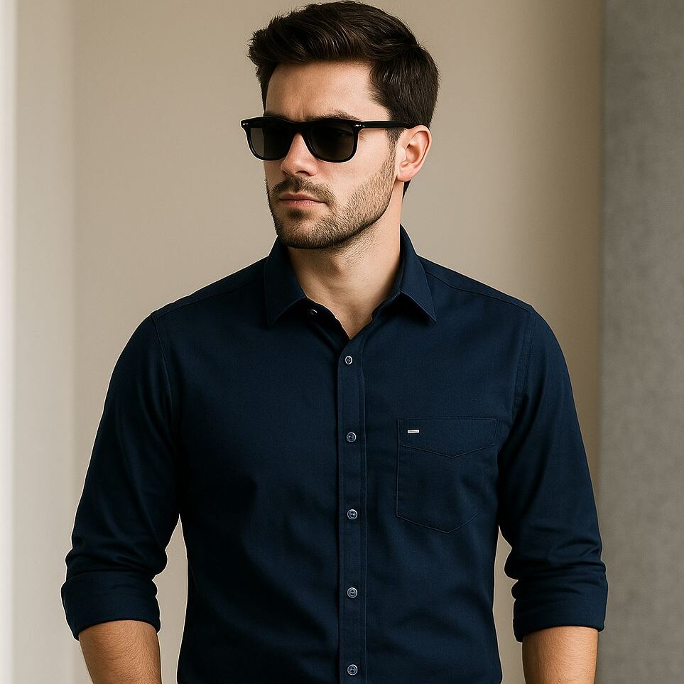 men’s full sleeve checked cotton shirt