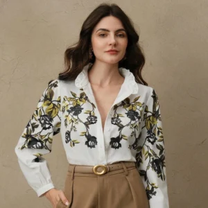 ruffle sleeve blouse